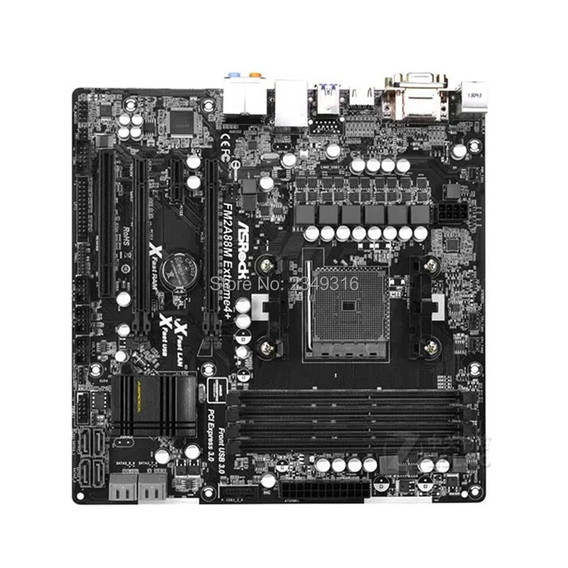 Для материнской платы ASRock FM2A88M Extreme4+ оригинальная б/у рабочего стола материнской платы A88X гнездо FM2+/FM2 DDR3 SATA3 USB3.0