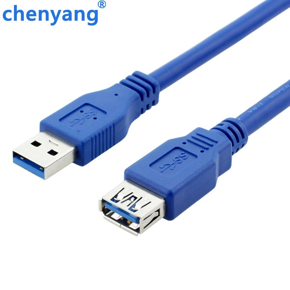 0,3 м, 0,6 м, 1 м, 1,5 м, 1,8 м, 3 м, 5 м, 3 фута, Высокоскоростной USB 3,0 кабель-удлинитель A Male to Female AM to AF M/F USB3.0, удлиняющий кабель