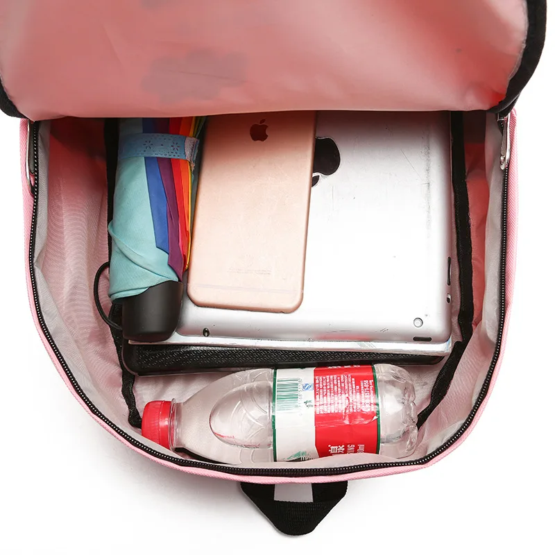 New Teenager Big Capacity School Backpacks Canvas Cartoon Solid Bag Fashion Designer Backpacks Women High Quality
