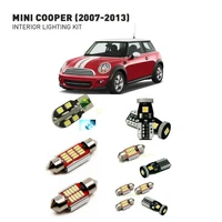 for mini cooper 2007 2013 15pc car accessories interior parts car products canbus led interior lights