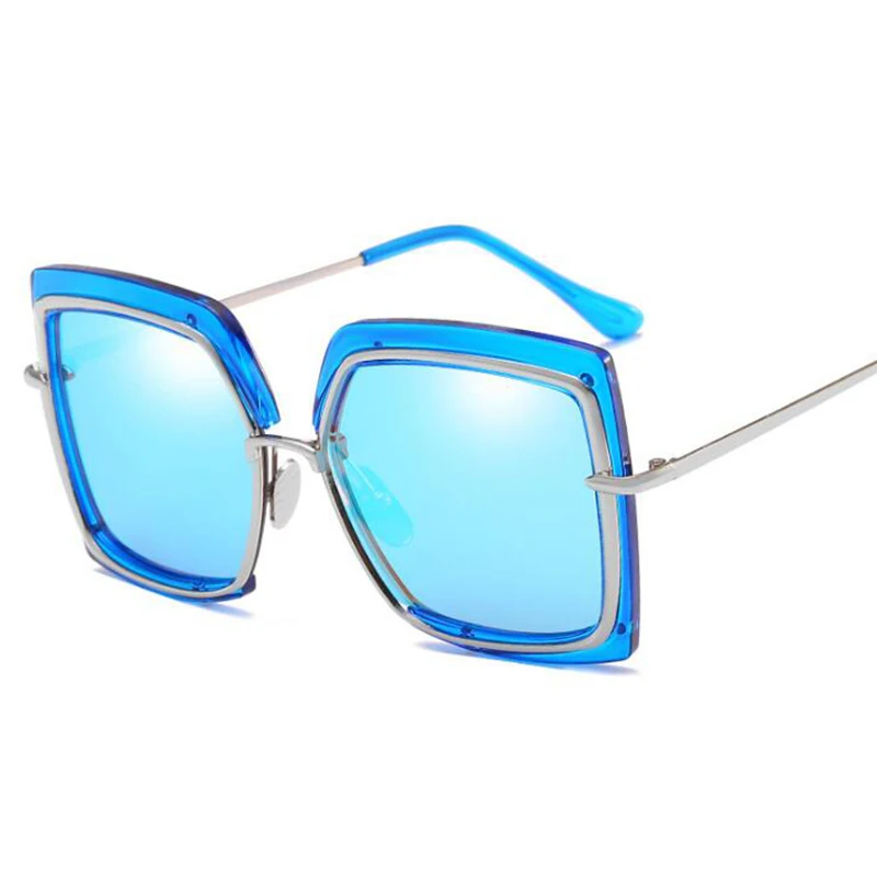 2019 большие солнцезащитные очки женские в стиле ретро модные брендовые