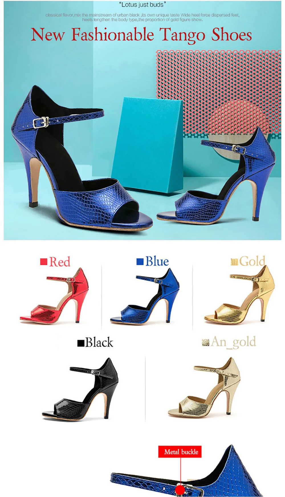 USHINE/EU33-41 Каблук 8,5 см; стиль; цвет черный, красный, синий, золотой; твердая коровья кожа; подошва; кожа; Аргентина; обувь для танго; женская обувь; YC02