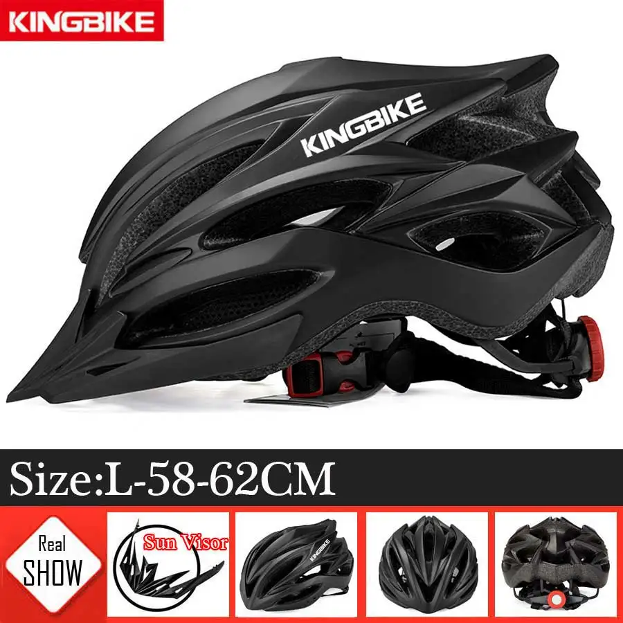 R-691-black KINGBIKE Сверхлегкий велосипедный шлем MTB велосипедный шлем для мужчин и женщин велосипедный шлем Caschi Ciclismo Capaceta защитные шлемы - Цвет: R-691-black