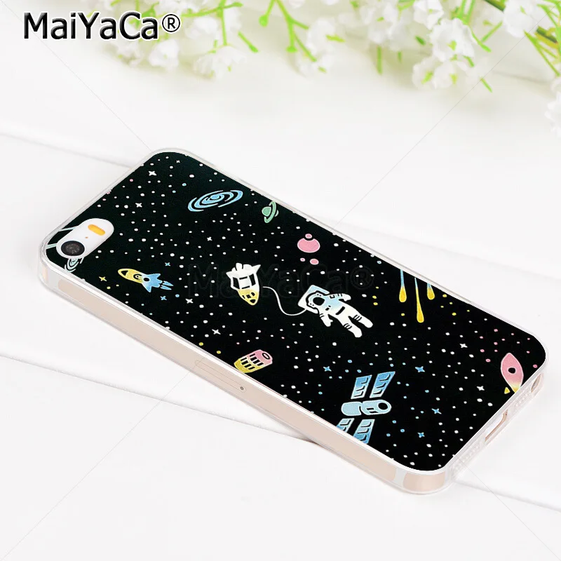 MaiYaCa Moons космический человек астронавт модный дизайн тонкий чехол из ТПУ для iPhone 8