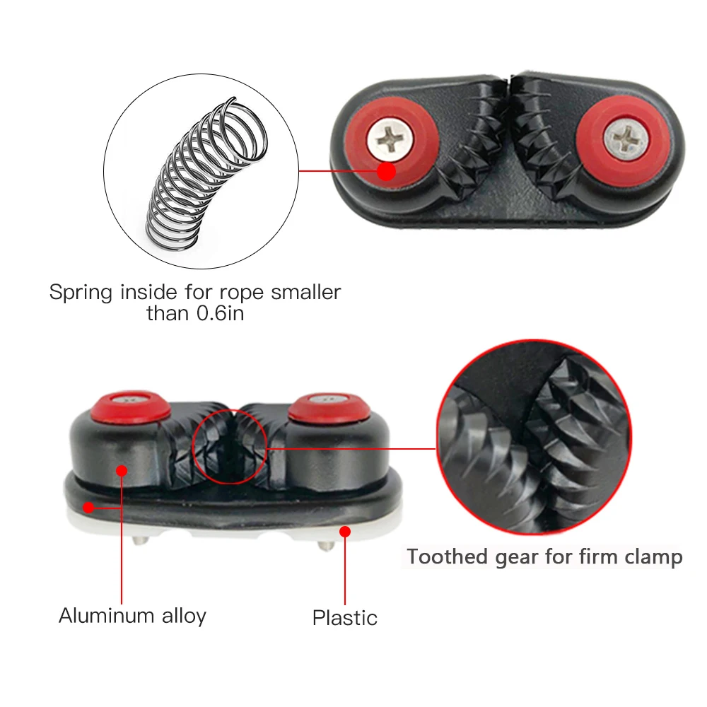 Kayak Cam Cleat Boat Canoe Sailing Dinghy Aluminum Cleats Fast Entry Accessories | Спорт и развлечения