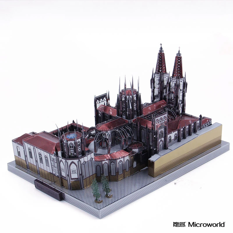 Металлический 3D пазл Microworld Пазл Собор Бургоса испанская архитектура набор для