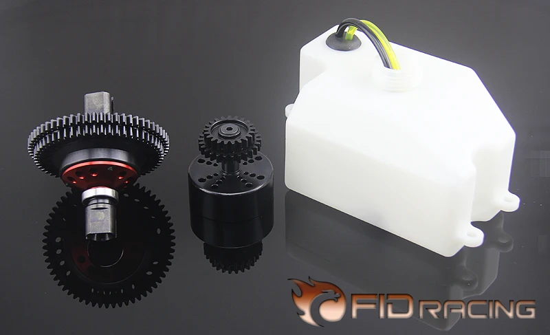 FID RACING 2 скоростная передача с 870 мл топливным баком для losi dbxl багги|Детали и