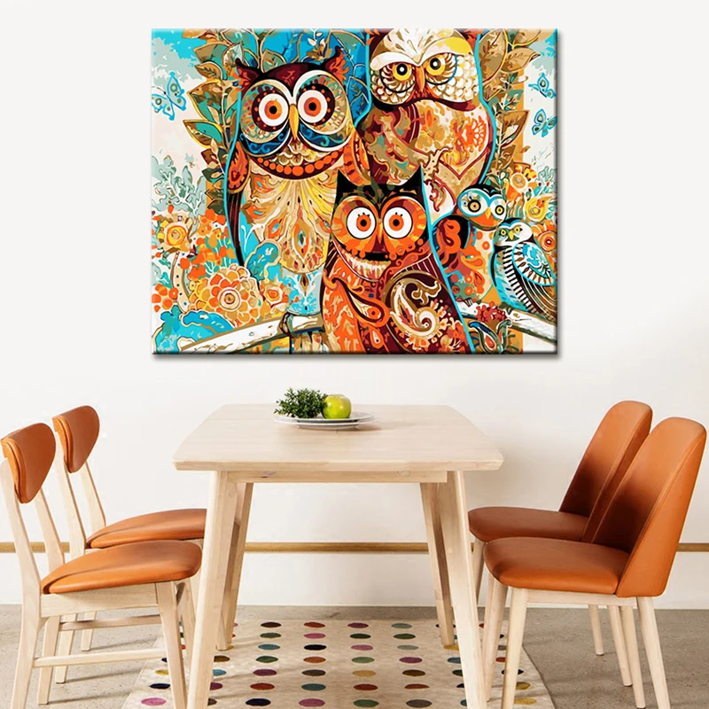Мультфильм Совы 5D домашний декор DIY ручной работы Мозаика вышивка крестиком