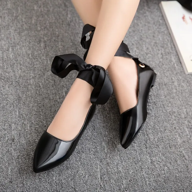 Туфли лодочки женские на высоком каблуке заостренный носок завязываемые