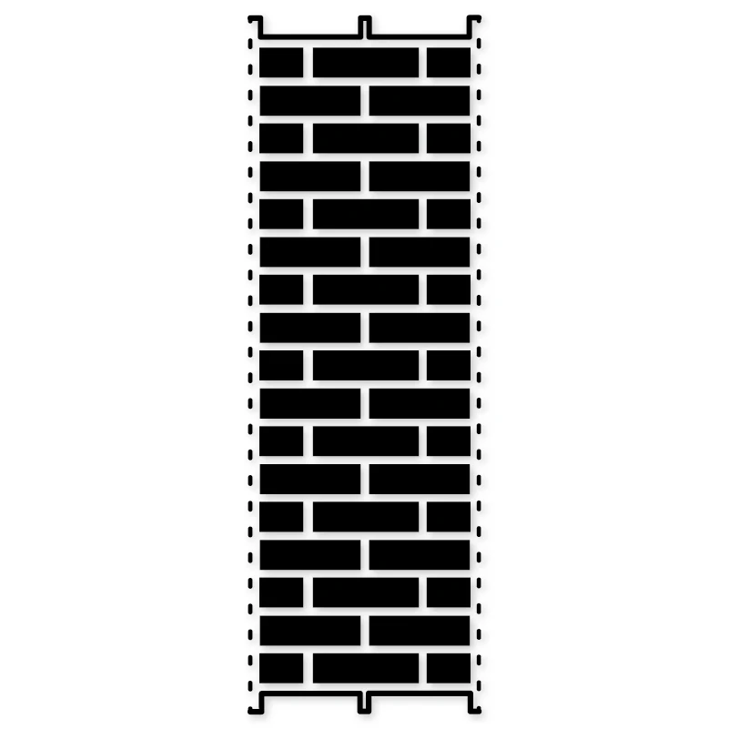 Металлические режущие штампы Ufurty Brick Wall Border новый трафарет для DIY скрапбукинга