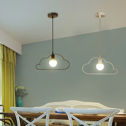 Современный мультяшный простой креативный железный светильник белого/черного