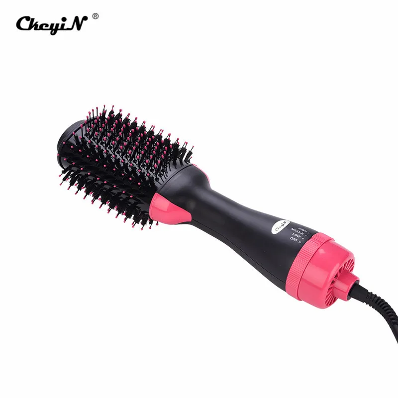 

2in1 Multifunctional Hair Dryer Rotating Hot Air Styling Brush Roller Negative ion Styler Comb Styling Straightner Curling Iron