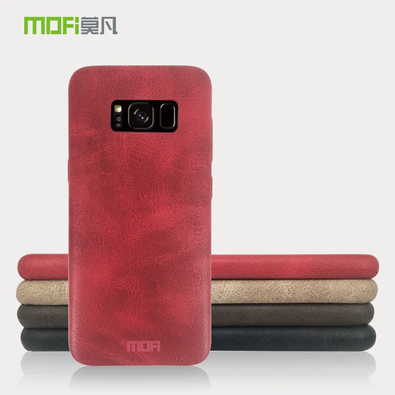 MOFi роскошный ретро PU кожаный чехол для Samsung Galaxy S8 ультра задняя обложка для Galaxy S8 Plus винтажный Чехол Капа Fundas