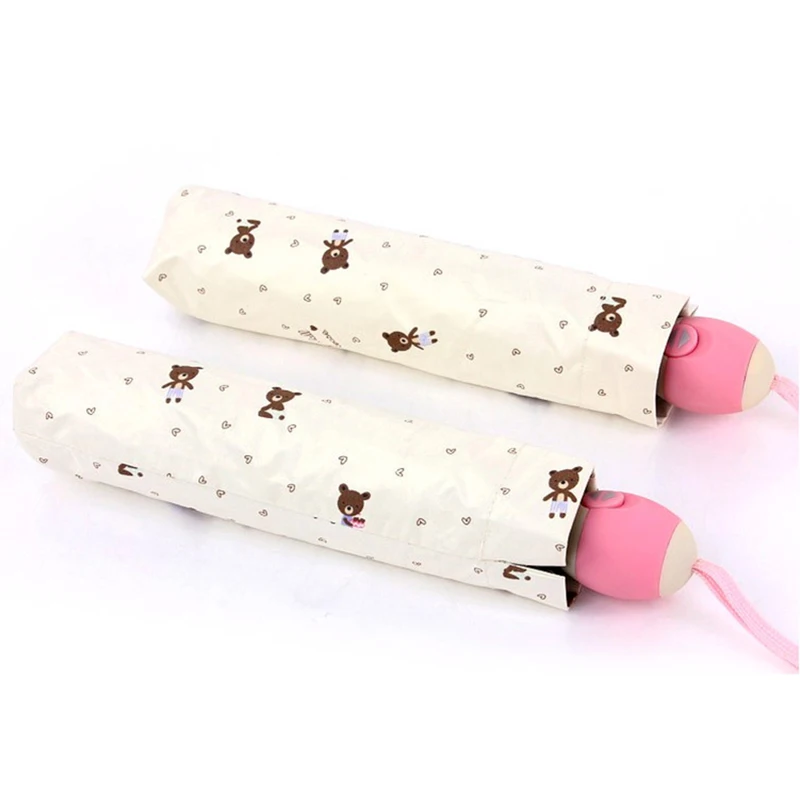 Автоматический складной зонт от дождя Женский ультралегкий с УФ защитой