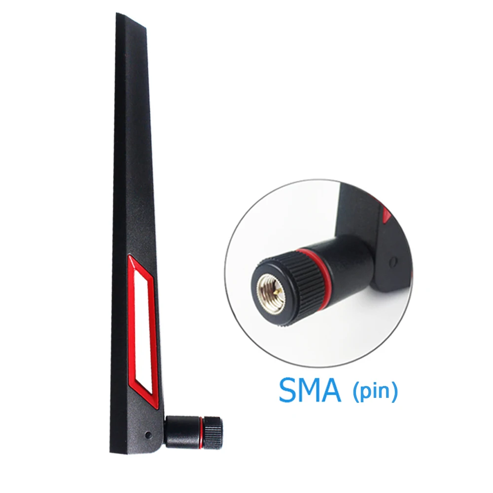 Dlenp 2pcs 2,4G 5G 5,8G wifi двойная антенна 12dBi антенна для wifi роутера SMA разъем(pin