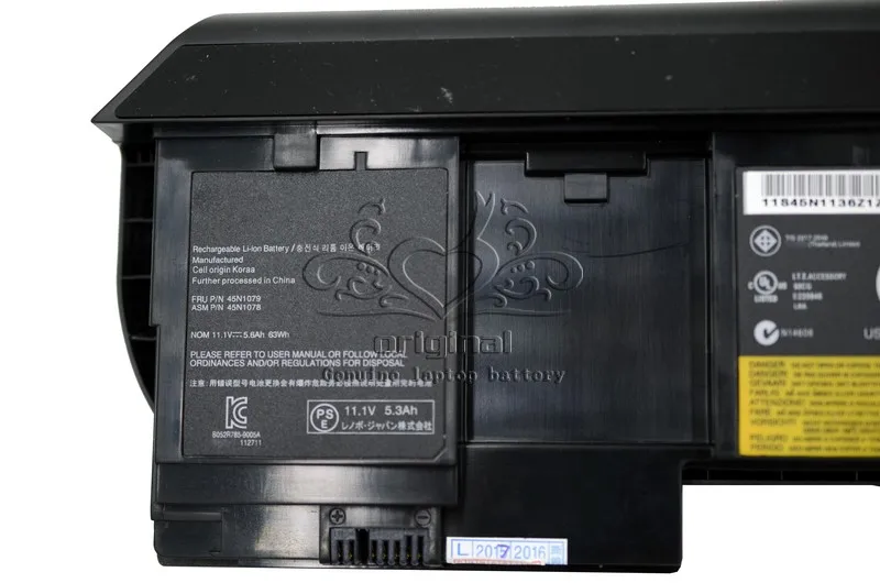JIGU 11 1 В 63WH Оригинальный Новый аккумулятор для ноутбука X230T серии 45N1075 45N1074 45N1079 45N1078