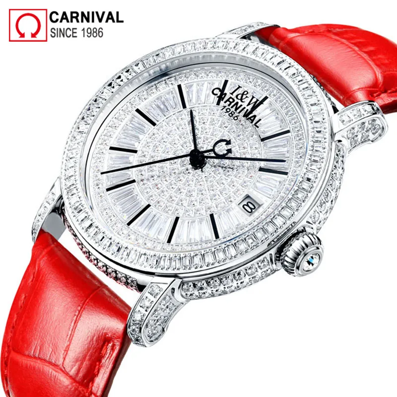 Часы наручные Carnival женские Автоматические роскошные механические