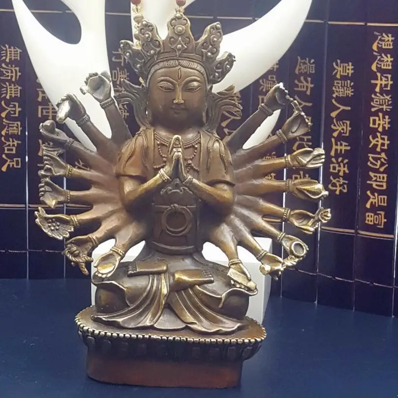 SUIRONG 2017 804 + тысячи рук к королю Будды статуя рукоделия из чистой меди| |