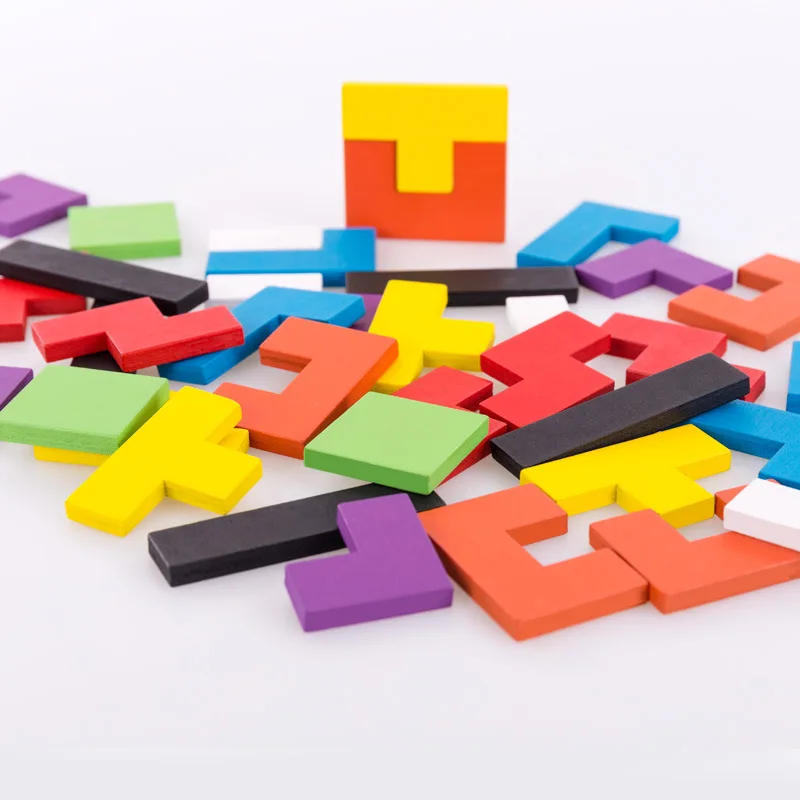 Деревянная игрушка головоломка обучение маленьких детей Дети тетрис