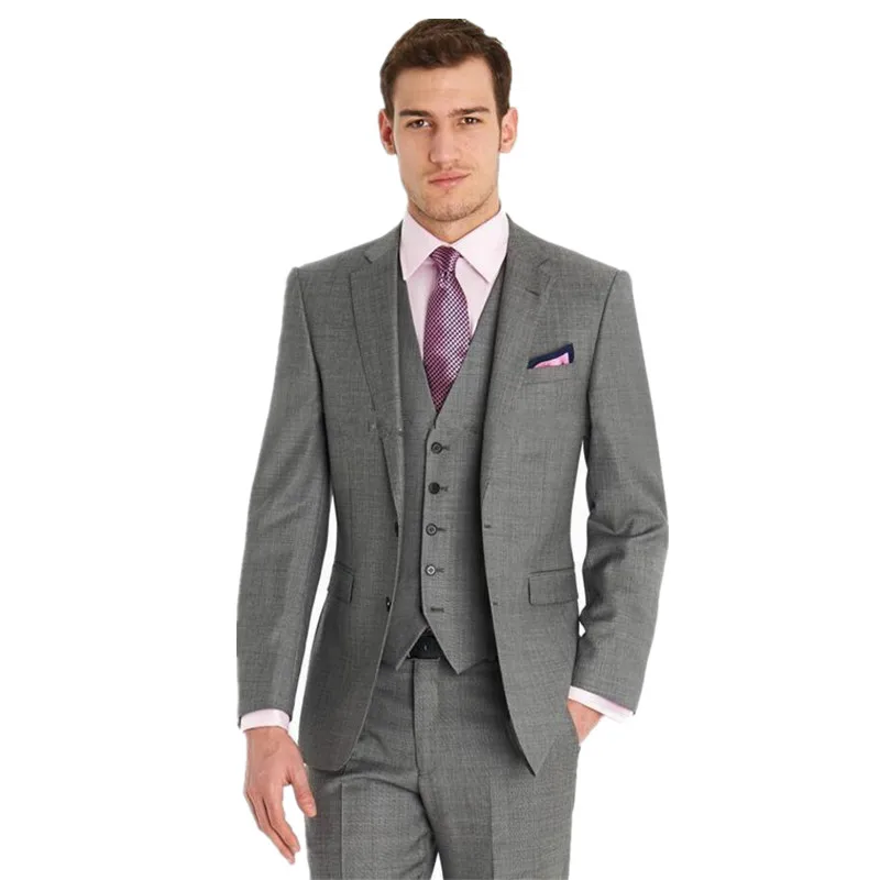 Классические костюмы темно серого цвета модные мужские смокинги для жениха
