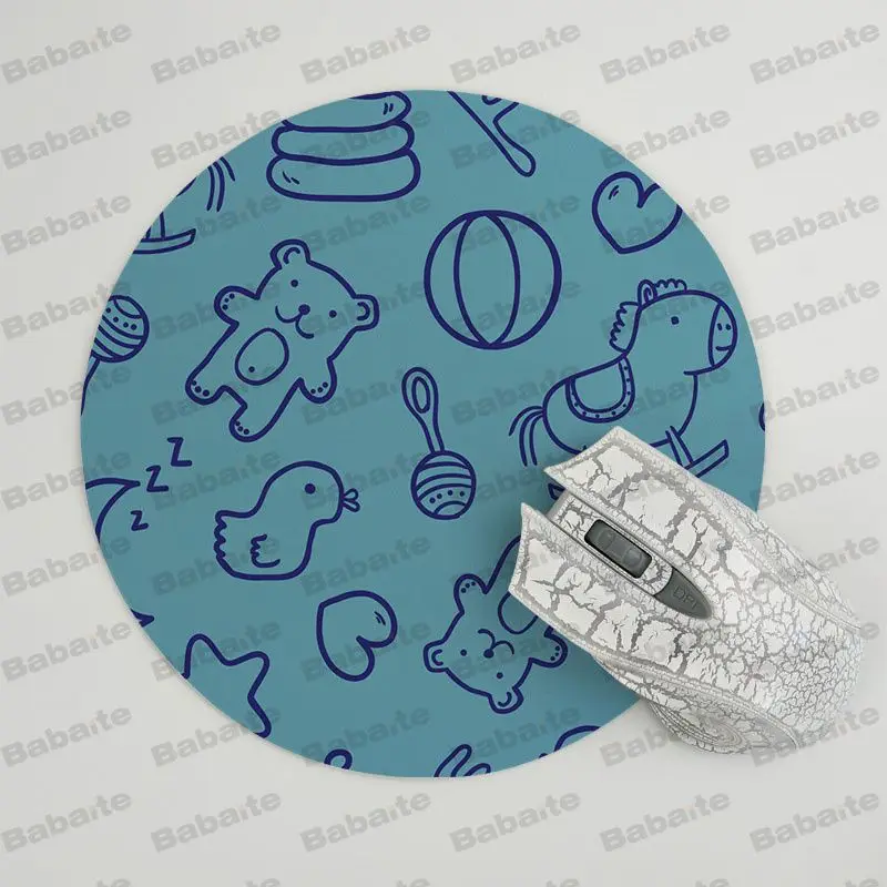 Babaite/Новинка детские резиновые коврики для мыши расписанные вручную размер 20x20 см