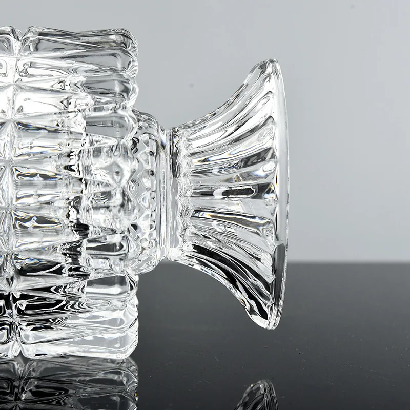 

DLYLDQH Fashion Modern style Transparent Crystal Glass Vase Modern Home Decoration vogue Desktop Vase Wedding Gift Decoration