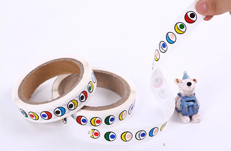 DIY наклейки с мультяшными глазами животных развивающие игрушки для детей ремесло украшение подарок