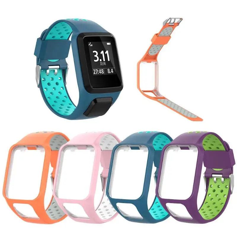 Ремешок сменный из мягкого силикона для часов TomTom 2 3 Series Runner Spark Golfer