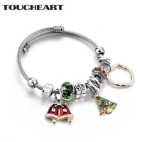 toucheart bohemian christmas cuff bracelets bangles charms for women silver stainless steel jewelry making bracelet sbr180132