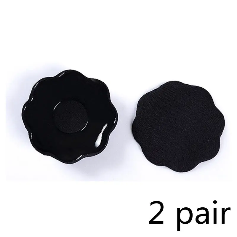 Black flower SF0179 Бюстгальтеры Мэджик с большой чашкой без бретелек Невидимый пуш-ап бюстгальтер самоклеющийся силиконовый липкий BH открытая спина женское сексуальное интимное платье - Цвет: Black flower SF0179