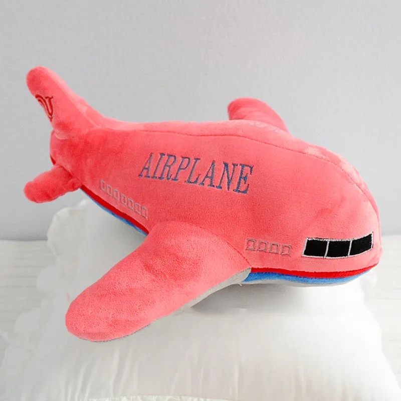 red airplane 60cm Моделирование плюшевый Кот ракета самолет игрушка Мягкая Реалистичная Транспортировочная Подушка креативный мальчик игрушки для декора дома для детей подарок - Цвет: red airplane 60cm