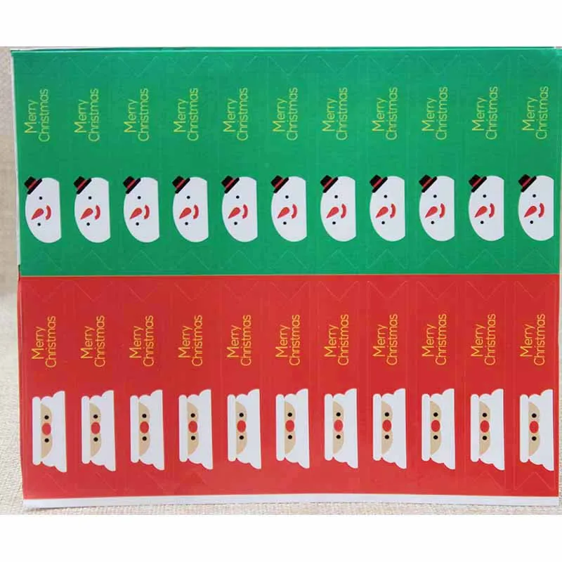 120 шт смешанные стили Рождество тема серии наклейки этикетки подарки/конфеты