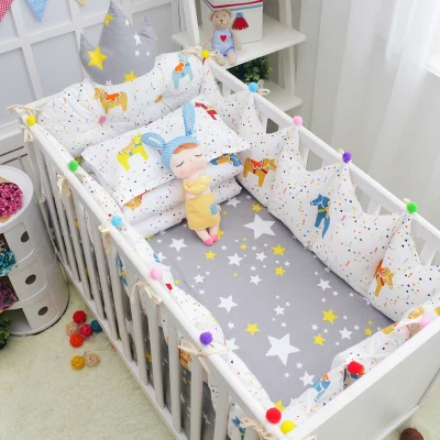 Комплект уютного постельного белья для младенцев 10 шт. хлопок в комплекте с