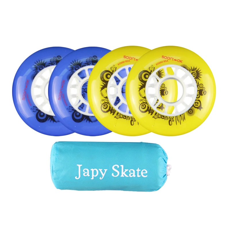 Japy Skate 85A колеса для роликовых коньков с ILQ-11 подшипниками слалом тормоза роликовые коньки шины для уличных раздвижных роликовых коньков