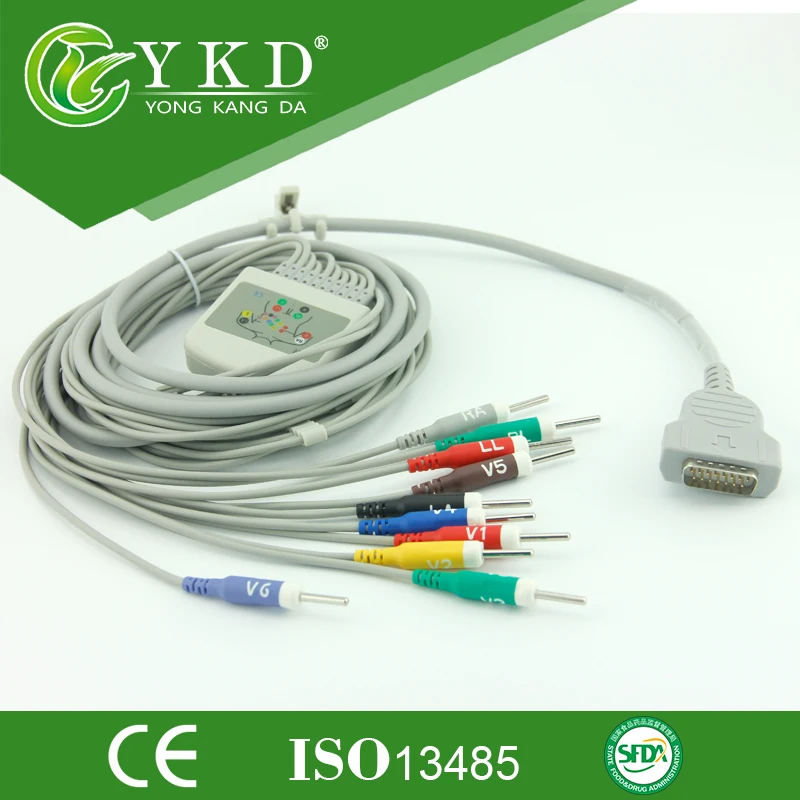 10 свинцовый кабель для ЭКГ GE Marquette 500 1200 AHA Din 3 0|cable for|cable 3.0cable ecg |