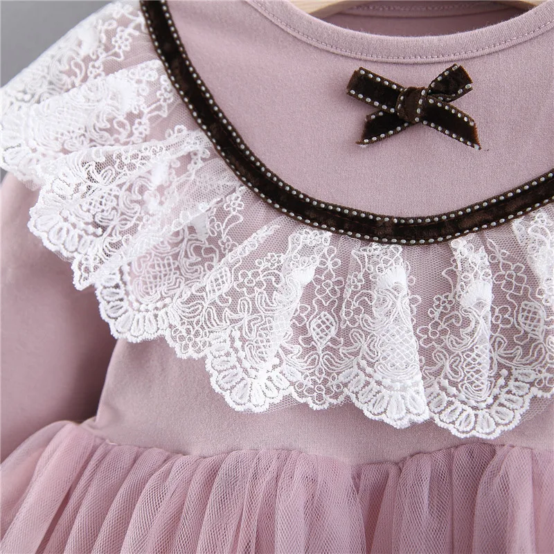 2019 Новое поступление кружевное платье для маленьких девочек весеннее модное с