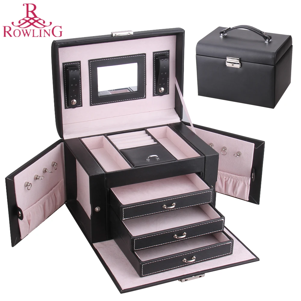 Большой органайзер для колец и ювелирных изделий бархатный чехол девочек