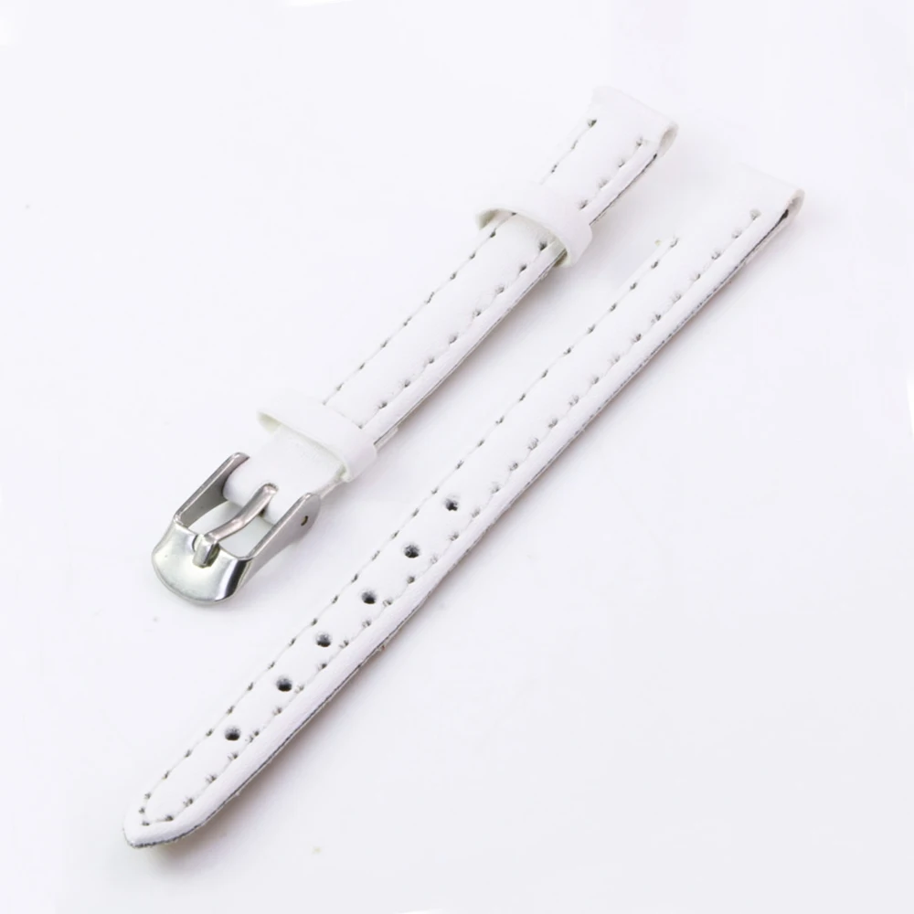 Сменный ремешок для часов из искусственной кожи однотонный белый 8 мм аксессуары