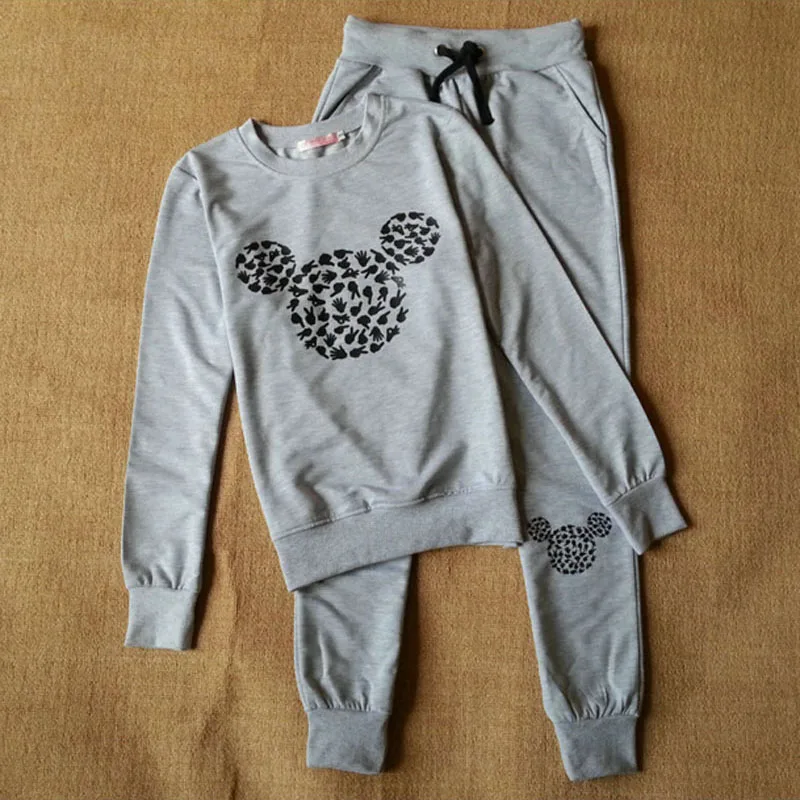 Женский спортивный костюм толстовка с длинным рукавом и принтом|Спортивные