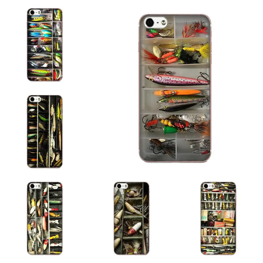 Fishing Tackle Box Lures Soft Phone Case Skin Cover For Xiaomi Redmi Mi Note 7 8 9 SE Pro Lite Go Play | Мобильные телефоны и