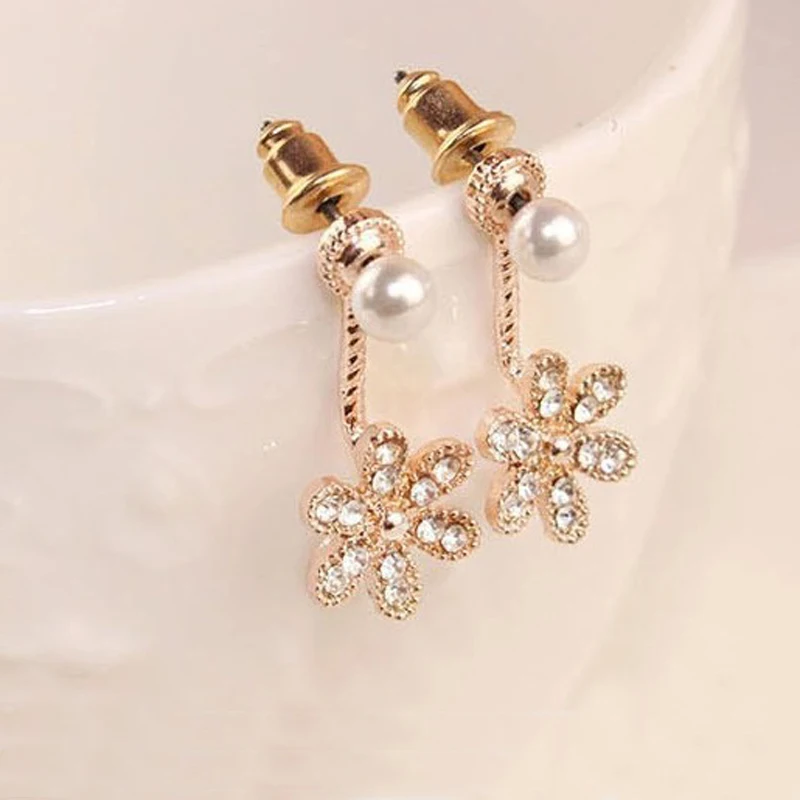 Женские серьги гвоздики с искусственным жемчугом 1 пара|earrings gift|pearl stud earringsstud earrings