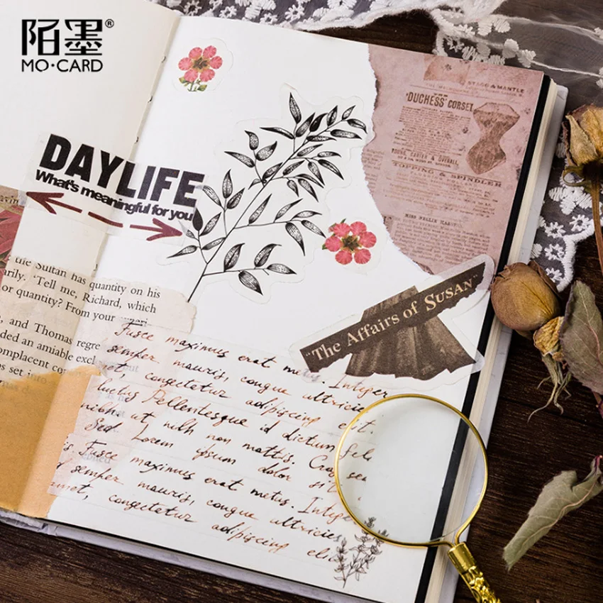 8 шт./лот декоративные наклейки в ретро стиле для сада сделай сам скрапбукинг