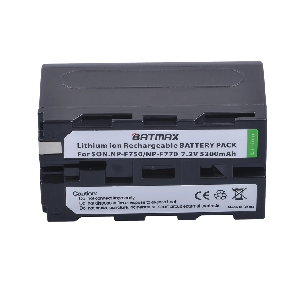 2 шт. 5200 мАч NP F750 NP-F770 батарея + ЖК-зарядное устройство USB для Sony F970 F730 NP-F750 NP-F330 NP-F530