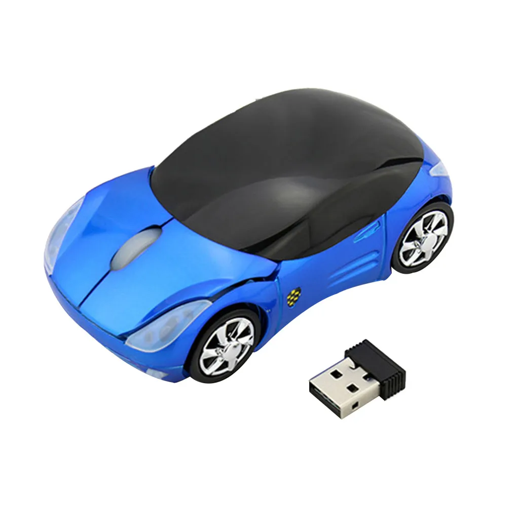 Binmer, беспроводная 3D мышь для автомобиля, гибкая, 2,4 ГГц, 1600 dpi, USB приемник, мини мыши, оптическая игровая мышь для ПК, Laptop19APR8 - Цвет: BU