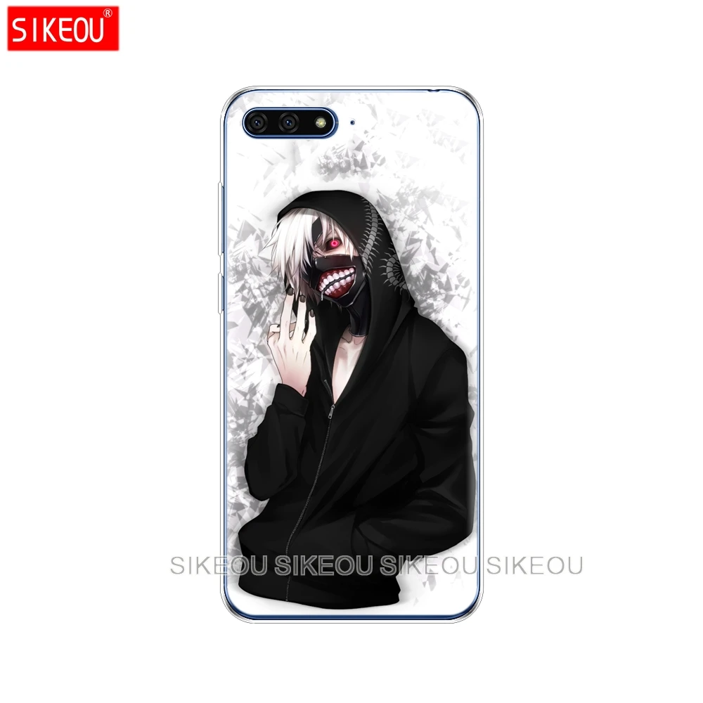 Силиконовый чехол для телефона Huawei Honor 7A PRO 7C Y5 Y6 Y7 Y9 2017 2018 Prime Tokyo Ghouls | Мобильные