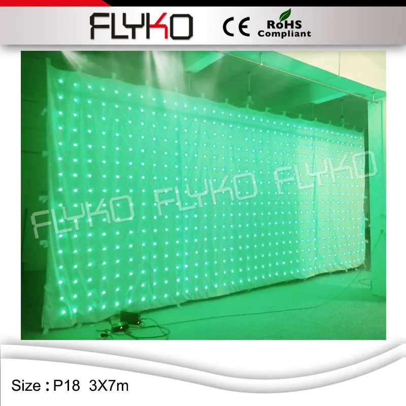 P18 огнеупорные бархатные белые занавески затемненная ткань RGB 3 в 1 светодиоды