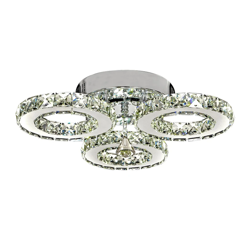 Краткое Стиль Современные хрустальные верхнего света для Спальня 3-круги