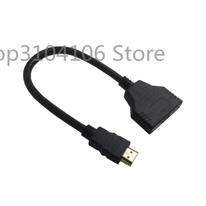 HDMI Мужской к двойному HDMI Женский 1 к 2 Way Splitter Кабель-адаптер для HDTV, поддержка двух телевизоров в то же время, сигнал 1 в 2 Out