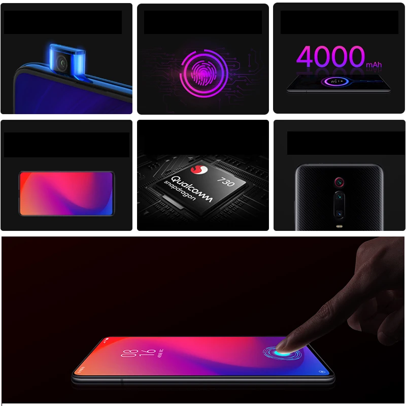 Xiaomi Redmi K20 Pro 8 Гб 128 ГБ восьмиядерный смартфон Snapdragon 855 с глобальной ПЗУ 6 39 &quotAMOLED