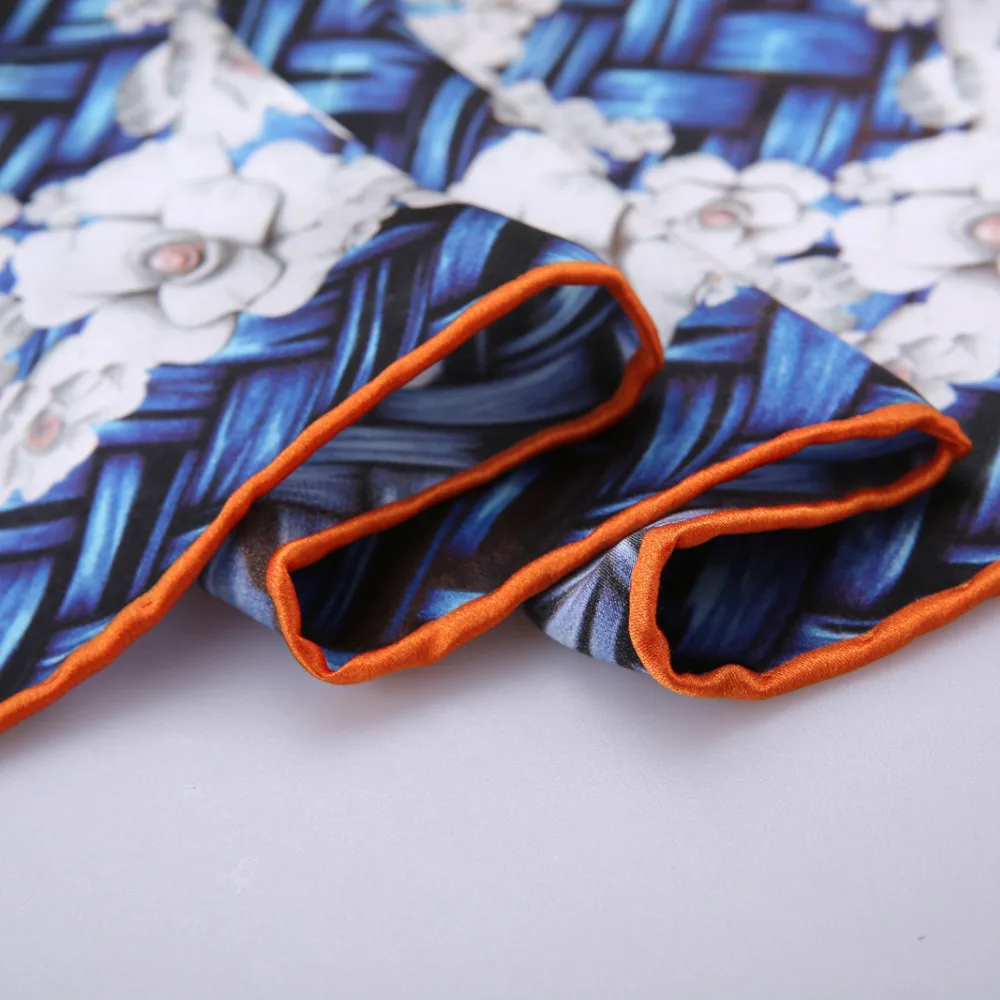 Роскошный брендовый женский 100% шелковый шарф квадратные шарфы Infinity 135*135 см